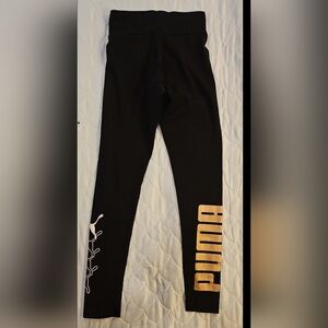 Puma Leggings Metallic Gold Printed